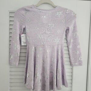 Disney NWT Frozen II Limited Edition Pastel Purple Size‎ 5 Long Sleeve Dress